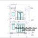 Bản vẽ nhà 1 trệt 1 lầu 5x12m