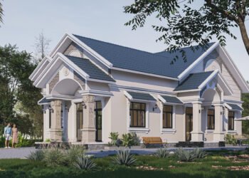 Thiết kế nhà cấp 4 mái Thái