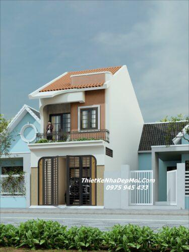 Mẫu nhà truyền thống 2 tầng 5x16m