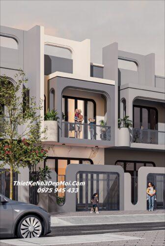 Thiết kế nhà 2 tầng 5x16m