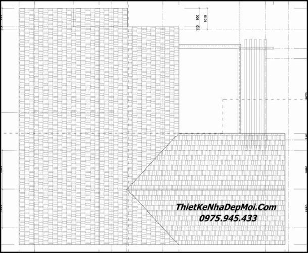 Thiết kế nhà kiểu Thái 2 tầng hiện đại 4 phòng ngủ 10x14m hình vuông 