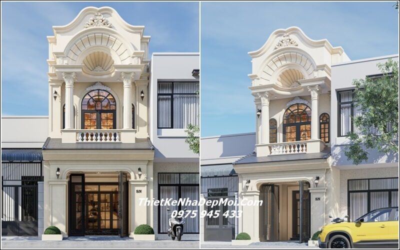 Điểm danh các mẫu nhà ống 2 tầng đẹp đáng chọn để xây năm 2026 - 2027 Mẫu nhà ống 2 tầng 3 phòng ngủ 70m2