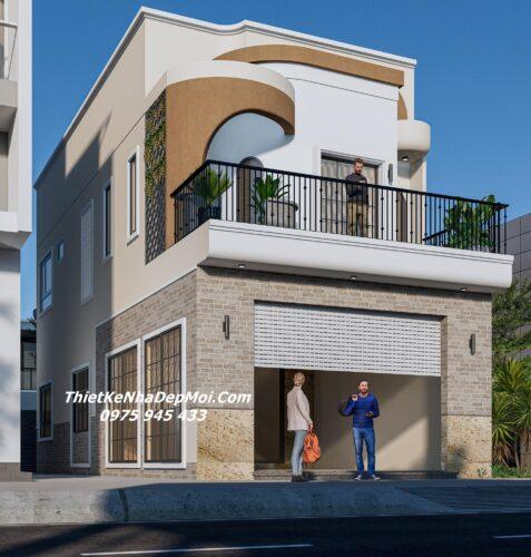 Thiết kế nhà mặt tiền 5m hiện đại