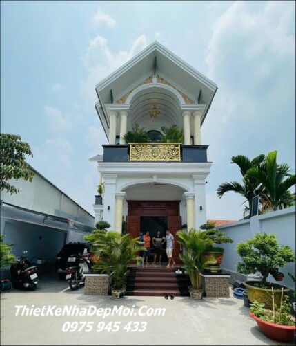 Mẫu nhà đẹp Đồng Phú Bình Phước Việt Nam vừa thiết kế xây xong cho anh Qúy 2023 và 2024