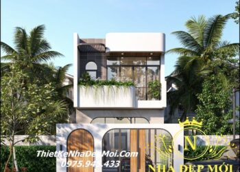 Nhà mái bằng rộng 6m 2 tầng đẹp 2025
