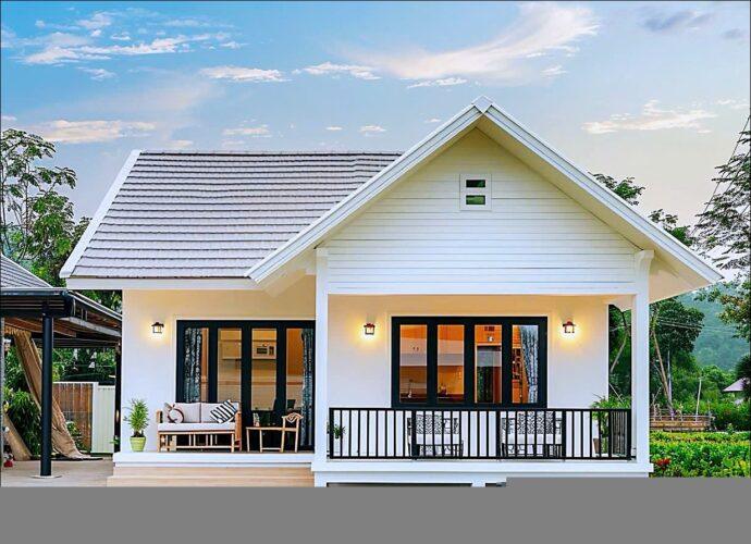 Thiết kế nhà cấp 4 đẹp 80m2 ở quê 