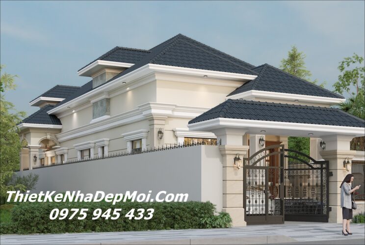 100 Mẫu thiết kế nhà vườn mái ngói đẹp ở quê nông thơn mới 2026 Bản vẽ nhà 1 tầng mái Nhật mặt tiền 10m lợp ngói