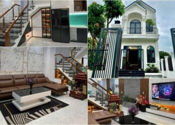 Mẫu nhà rộng 6m 2 tầng có sân vườn và full nội thất đã xây xong anh Trịnh