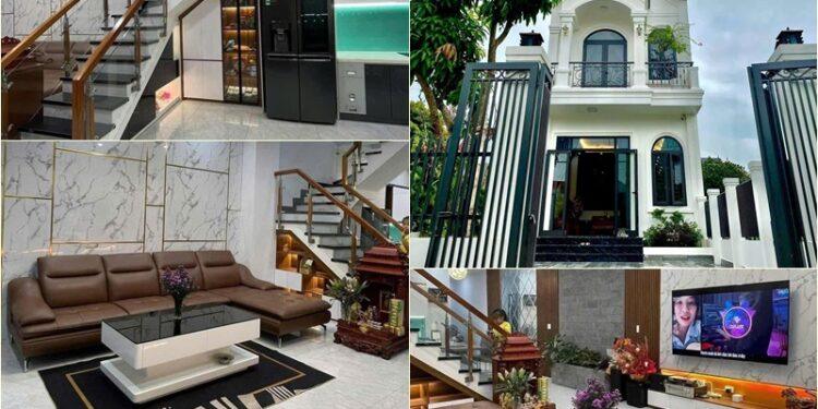 Mẫu nhà rộng 6m 2 tầng có sân vườn và full nội thất đã xây xong anh Trịnh