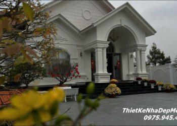 Báo giá thi công nhà mái ngói đỏ đẹp 1 tầng tân cổ điển năm 2025 - 2026