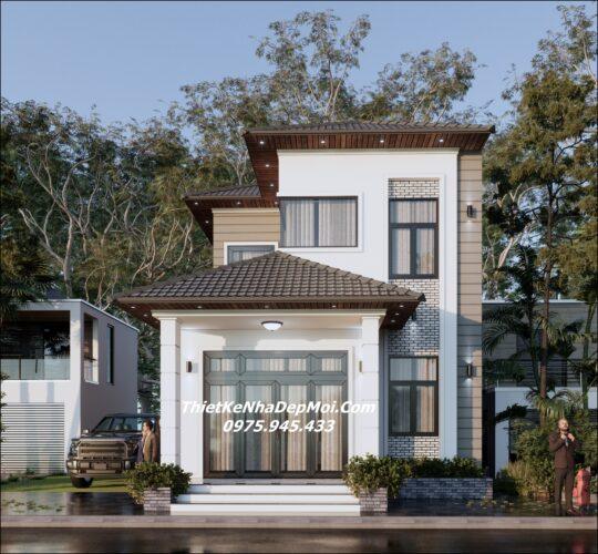 nhà phố có gác lửng rộng ngang 7m mặt tiền