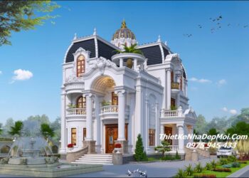 Mẫu biệt thự cổ điển 3 tầng thiết kế ở tại Tỉnh Phú Thọ cho gia đình Anh Nam mới 2024