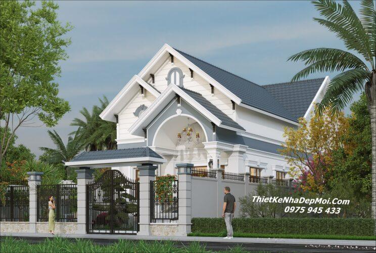 Nhà 1 tầng mái Thái 3 phòng ngủ 