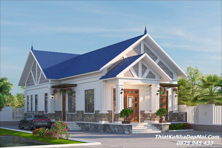 Nhà trệt nóc Thái đẹp 3 phòng ngủ ở quê