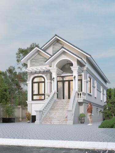 Mẫu nhà có tầng hầm nổi 