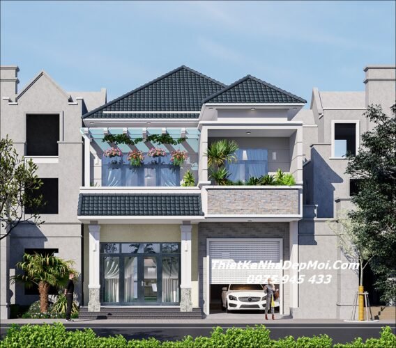 Nhà phố 2 tầng mái Nhật hiện đại 2026