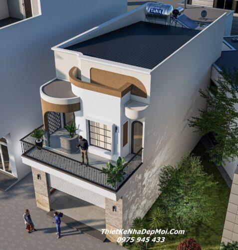 Những mẫu thiết kế nhà ống 2 mặt tiền diện nhỏ 40m2 đến 60m2 hiện đại