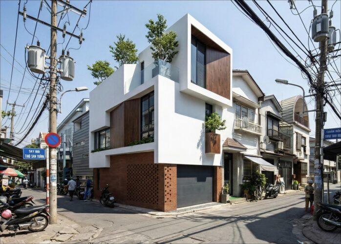 Nhà hai mặt tiền hiện đại 1 trệt 2 lầu 60m2 