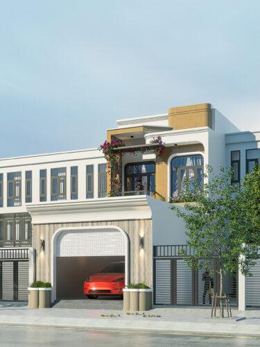 Nhà 2 tầng có gara 3 phòng ngủ 1 phòng thờ 