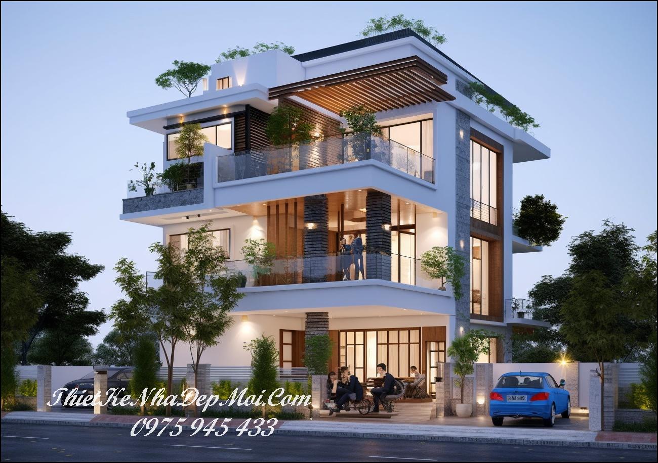 58 mẫu nhà ngang 12m sâu 7m 2 3 tầng đẹp đủ kiểu xây 2025