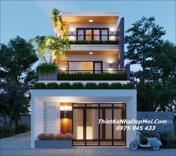 Nhà phố 2 mặt tiền kinh doanh rộng 6m dài 18m 