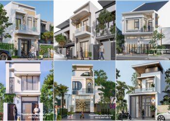 Các mẫu nhà lầu có giếng trời thông thoáng hiện đại