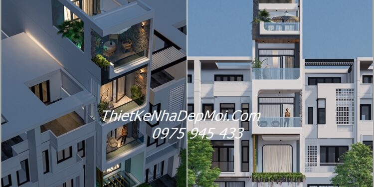 Nhà ống đẹp 4 tầng mặt tiền 3.5m