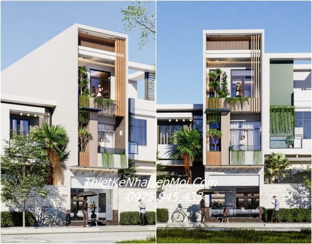 Mẫu nhà 3 tầng mặt tiền 3.5m đẹp 