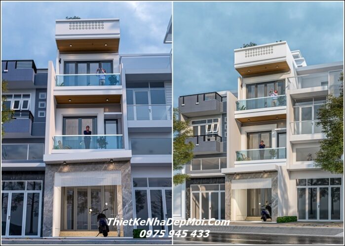 Những mẫu thiết kế nhà phố đẹp diện tích nhỏ 35m2 3 tầng hiện đại 2026 Báo giá thiết kế xây nhà đẹp bề ngang hẹp 35m2