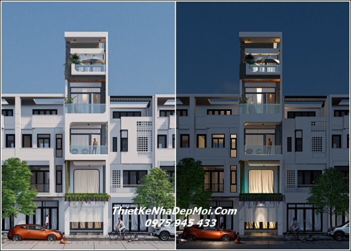 Những mẫu thiết kế nhà phố đẹp diện tích nhỏ 35m2 3 tầng hiện đại 2026 Mẫu nhà ống diện tích nhỏ 5 tầng hiện đại có thang máy