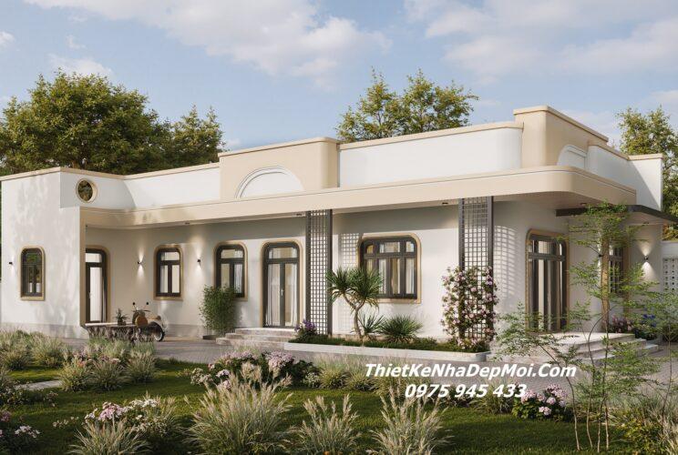 Nhà 1 tầng hiện đại 4 phòng ngủ 160m2