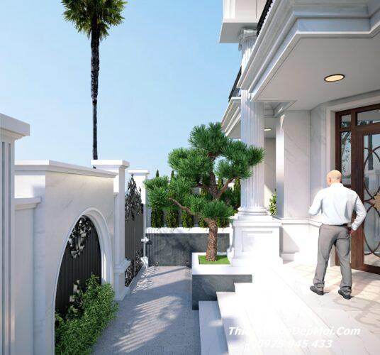 Những mẫu nhà phố mặt tiền có gara 2 đến 3 tầng đẹp có sân thượng 2026 Thiết kế nhà ngang 7.5m 3 tầng