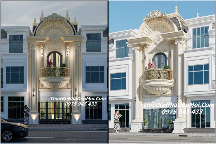 Mẫu nhà ống đẹp 2 tầng kiểu châu âu mặt tiền 5m
