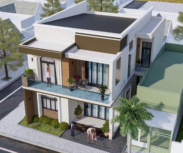 Những mẫu nhà đẹp 2 tầng 80m2 chi phí khoảng 1 tỷ đến 1.3 tỷ năm 2026 Mẫu nhà 2 tầng 80m2