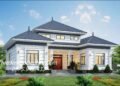 Mẫu nhà cấp 4 hình chữ U đẹp 2025
