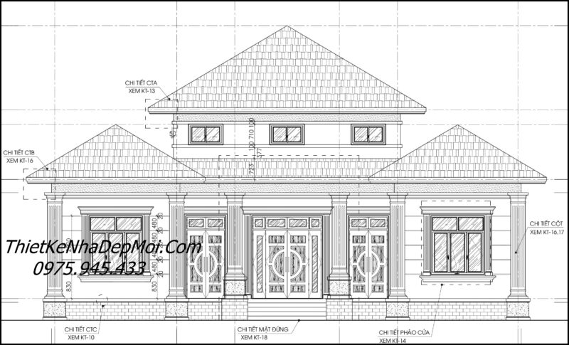 Mẫu nhà vườn hình chữ U 1 tầng mái Nhật đẹp ở quê chú Vỹ Bản vẽ nhà chữ U 1 tầng cấp 4 đẹp 2025