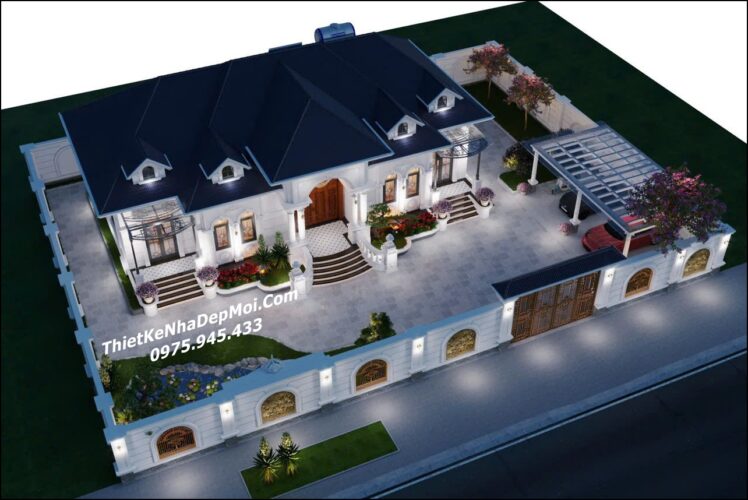 Mẫu nhà 5 gian mái Nhật đẹp có sân vườn nghỉ dưỡng bác Tư Mẫu nhà vườn cấp 4 mái nhật đẹp 4 phòng ngủ