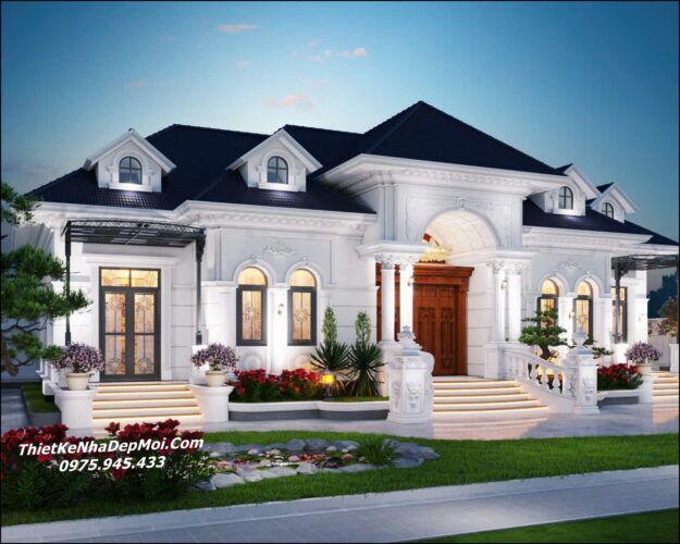 Mẫu nhà 5 gian mái Nhật đẹp có sân vườn nghỉ dưỡng bác Tư Mẫu nhà năm gian kiểu nhật lợp ngói phù hợp với đất bề ngang rộng