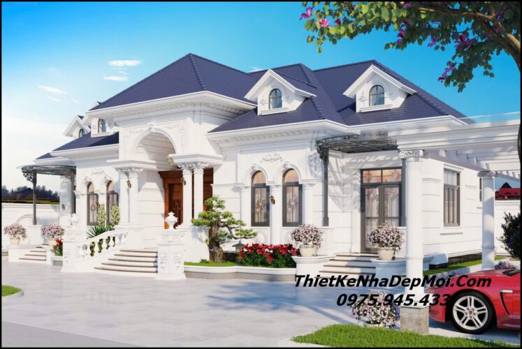 Mẫu nhà 5 gian mái Nhật đẹp có sân vườn nghỉ dưỡng bác Tư Mẫu nhà mái nhật hiện đại 1 tầng ở quê nông thôn 2025