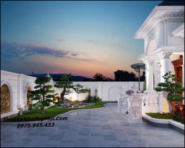 Mẫu nhà 5 gian mái Nhật đẹp có sân vườn nghỉ dưỡng bác Tư KTS thiết kế cảnh quan nhà vườn villa 5 gian đẹp tại Việt Nam