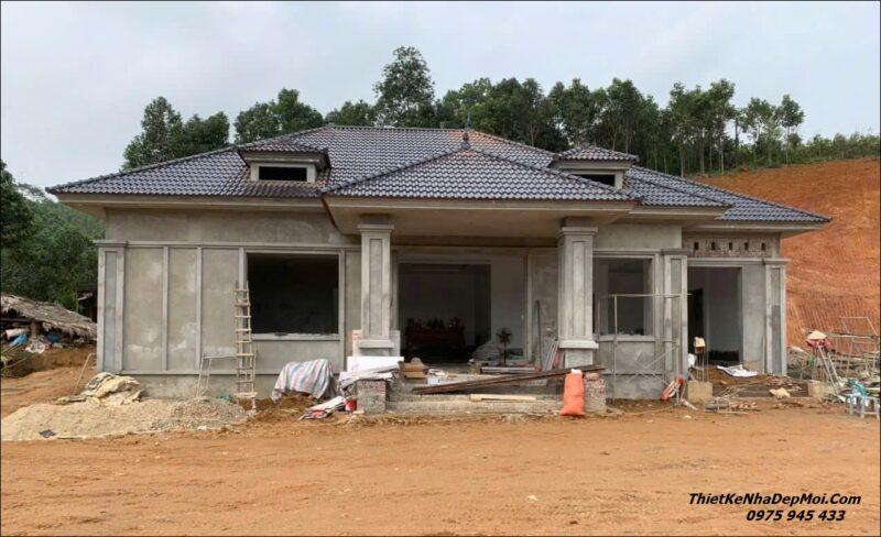 Nhà có 4 phòng ngủ mái Nhật 