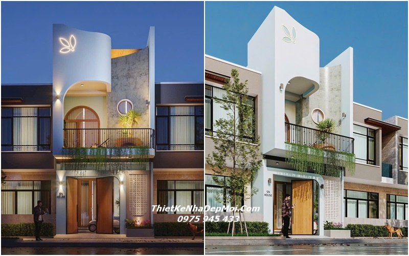 Bản vẽ xây nhà ống cấp 4 có tầng gác lửng mặt tiền 5m Nhà ống gác lửng 5x20m kiểu 1 trệt lầu mặt tiền 5m