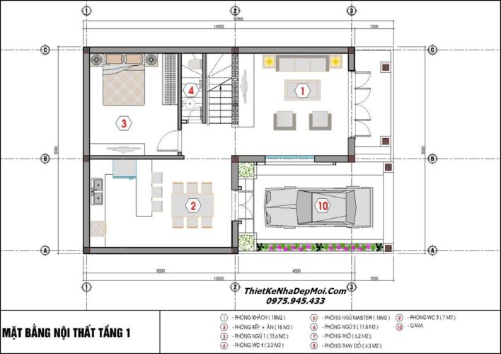 Mẫu nhà cấp 4 kiểu chữ L 2 tầng 80m2 đơn giản mà đẹp 2025 Bản vẽ nhà chữ L 2 tầng 80m2 có sân để ô tô