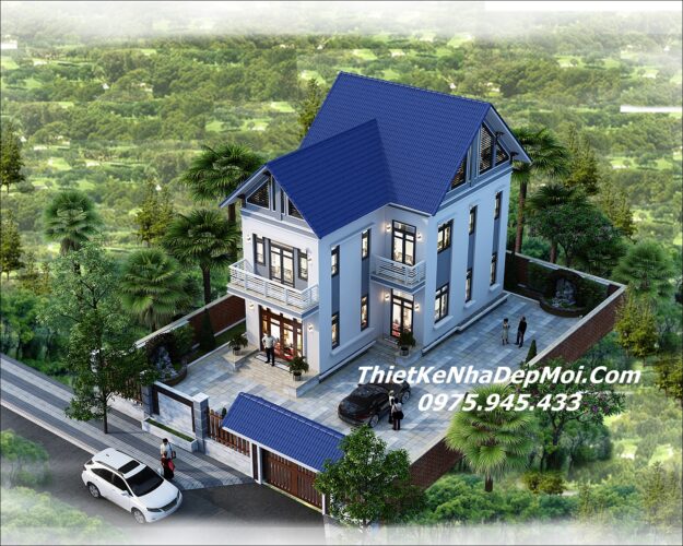 Mẫu nhà cấp 4 kiểu chữ L 2 tầng 80m2 đơn giản mà đẹp 2025 Mẫu nhà 1 trệt 1 lầu mái thái 80m2 3 phòng ngủ tiết kiệm