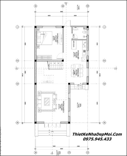 Mẫu nhà cấp 4 kiểu chữ L 2 tầng 80m2 đơn giản mà đẹp 2025 Bản vẽ nhà rộng 7m dài 12m 2 tầng hình chữ L mái thái