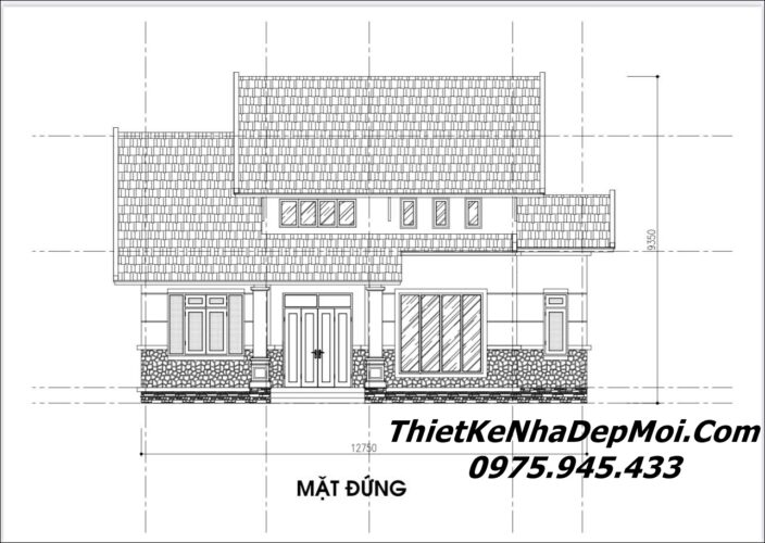 Kiểu nhà ngang cấp 4 có tầng gác lửng đơn giản hiện đại ông Sơn nhà ngang cấp 4 có gác lửng hiện đại