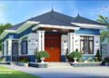 File autocad nhà cấp 4 mái Nhật đẹp 3 phòng ngủ 1 phòng thờ