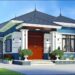 File autocad nhà cấp 4 mái Nhật đẹp 3 phòng ngủ 1 phòng thờ