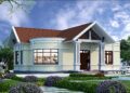 Bản vẽ nhà vườn cấp 4 2 phòng ngủ diện tích 120m2