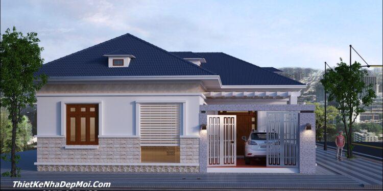 Mẫu nhà góc 2 mặt tiền cấp 4 đẹp